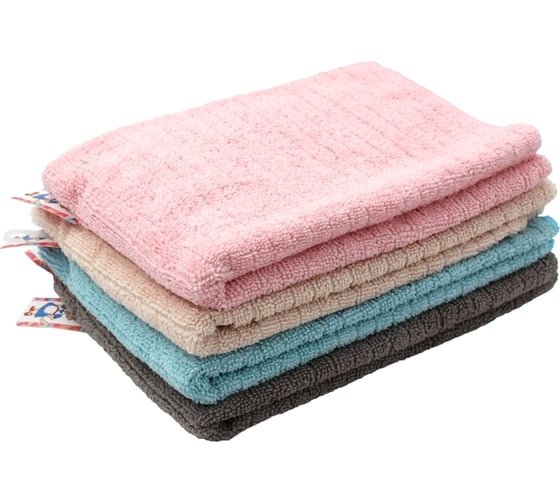 Тряпка для пола из микрофибры в клетку Кошкин Дом 50x70 см 220г/м2 4 цвета 30-08-025