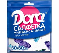 Универсальная салфетка из микрофибры Dora с рисунком, 30 х 30 см 2001-027
