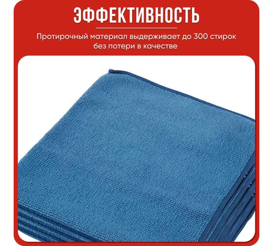 Микрофибра Kimberly-Clark WYPALL 40x40 см, синяя, 6 салф/упак 8395