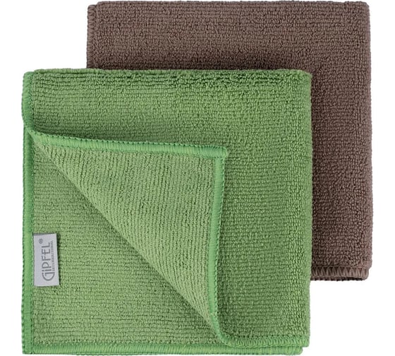 Набор салфеток GIPFEL CLEAN SERIES 2 шт., 30x30 см, универсальные, 80% полиэстер, 20% полиамид 52419 1