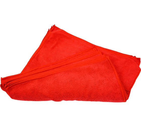 Салфетка микрофибра Ben Fatto 30x30 см красная 200 гр/м2, 10 шт/уп 28946 30328