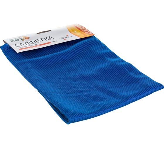 Салфетка из микрофибры для стекла Рыжий кот CM-05 40х40 см 280102