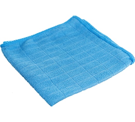 Универсальная вафельная салфетка из микрофибры Рыжий кот M-03 голубая, 30х30 см 310207