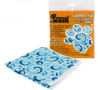 Салфетка из микрофибры с рисунком Рыжий кот M-04P-Eco 27х27 см 310297