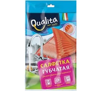 Салфетка - губка из микрофибры 2в1 QUALITA 6703