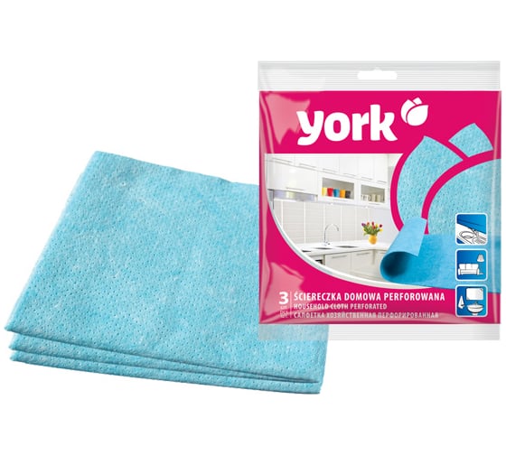 Салфетка YORK перфорированная, 3 шт. 020030