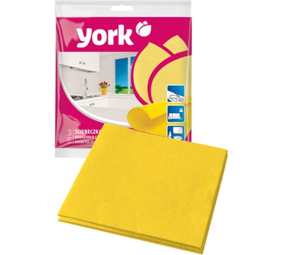 Салфетка дом. YORK 3 шт. 020010