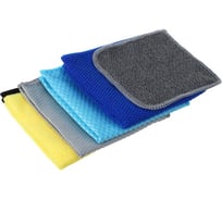 Набор салфеток из микрофибры для уборки VETTA Премиум, 5 шт, для разных назначений 448-035