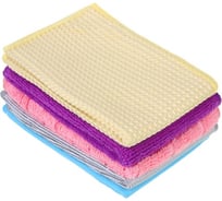 Набор салфеток из микрофибры для уборки VETTA 5 шт для разных назначений, 30x30 см, 210-300 г/м2 448-029