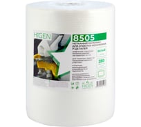 Особо прочные салфетки для острых и грубых поверхностей Higen NX80 в рулоне, белые, 115 gsm, 30x40см, 80/20, 500 лст/рул 8505