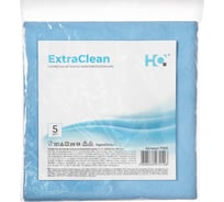 Салфетка нетканая микроволоконная HQ profiline ExtraClean, синяя, 5 шт, 40x40 см, 130 г/м², /10/1 77210