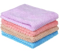 Салфетка из микрофибры VETTA для мебели, ультравпитывающая, 40x40см, 280г/кв.м., 4 цвета 448-239