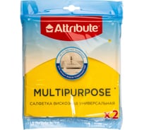 Салфетка Attribute Multipurpose вискозная универсальная 2 шт ACU212