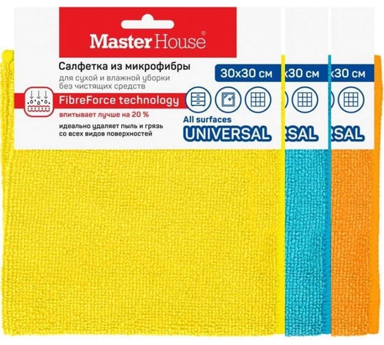 Салфетка из микрофибры Master House Бразильский карнавал M01 30x30см 60154