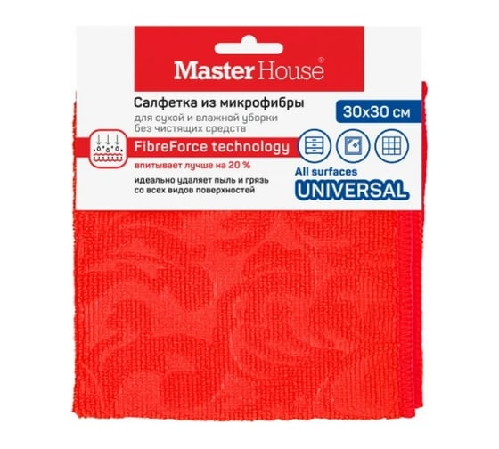 Салфетка из микрофибры Master House Французский жаккард 30х30см 60162 1