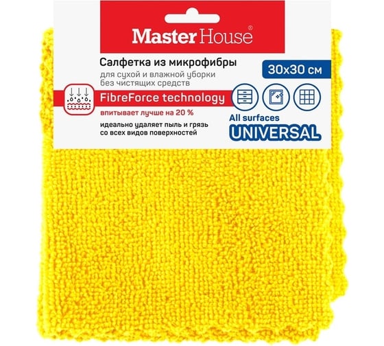 Салфетка из микрофибры Master House Шведская марка 30х30см 60492 1