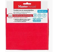 Салфетка из микрофибры Master House Без разводов 30х30см 60304