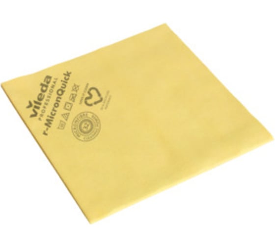 Салфетка Vileda Professional МикронКвик 38x40 см, желтый 170638/152111/152107 23002