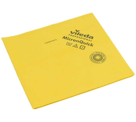 Салфетка Vileda Professional МикронКвик 38x40 см, желтый 170638/152111/152107 23002