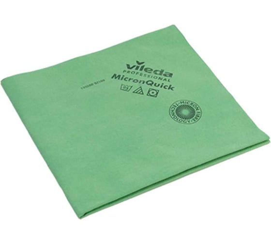 Салфетка Vileda Professional МикронКвик 38x40 см, зеленый 170637/152112/152108 23000