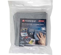 Салфетка из микрофибры Forsage 30х30 см, (комплект 3 шт) F-RP-7709(58099)