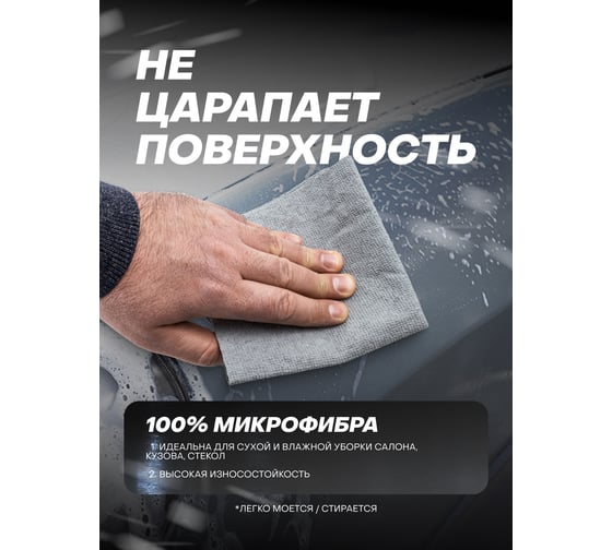 Салфетка из микрофибры Forsage 30х30 см, (комплект 3 шт) F-RP-7709(58099)