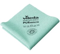 Салфетка Vileda Professional ПУРмикро Актив 38x35 см, зеленый арт 174070 25979