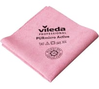 Салфетка Vileda Professional ПУРмикро Актив 38x35 см, красный 174048 25978