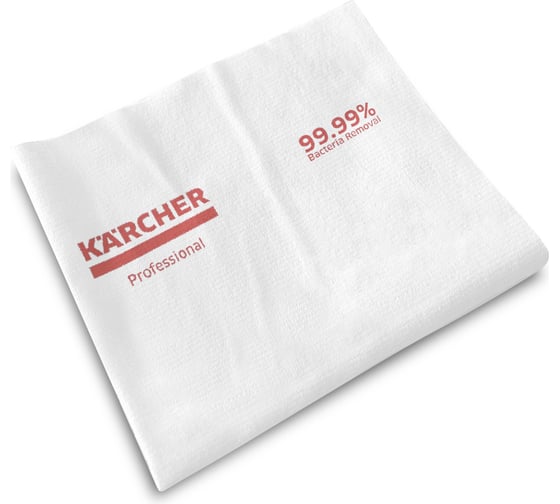 Одноразовые салфетки из микроволокна Karcher красные 34x29,5 см 6.999-324.0 1