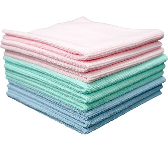 Салфетка PURESTAR SPEED POLISH MULTI PORPOUSE LIGHT TOWEL безворсовая, 33х33 см, 9 шт. PS-MU-001L-9 1