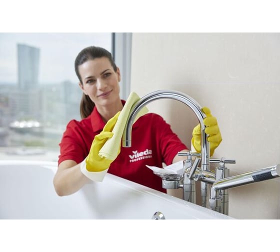 Салфетка Vileda Professional ПУРмикро Актив 38x35 см, желтый арт 174072 26202