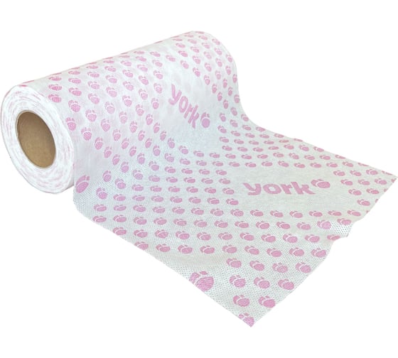 Салфетки вискозные YORK Тюльпан Премиум в рулоне 40шт. (25x40 см) 20480