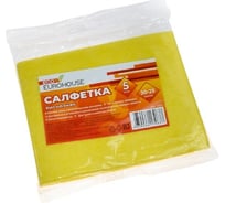 Салфетка из вискозы EUROHOUSE 30х25 см, 5 шт. 13277