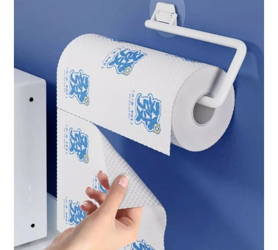 Салфетки многоразовые бумажные RoomBroom в рулоне, 100шт, цвет в ассортименте RB2130