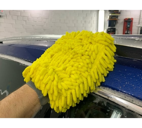 Микрофибровая варежка с косичками Adolf Bucher АВ Chenille Microfiber Wash Mitt, 1400 г/м 12.1111