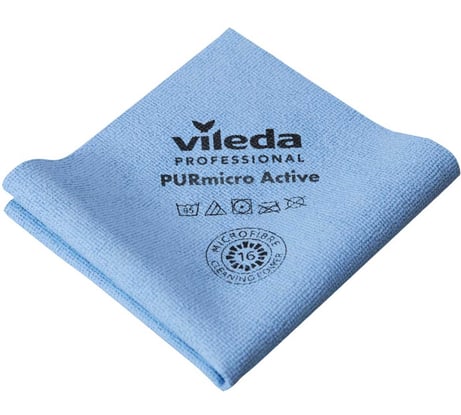 Салфетка Vileda Professional ПУРмикро Актив, синий, 5 шт 174046