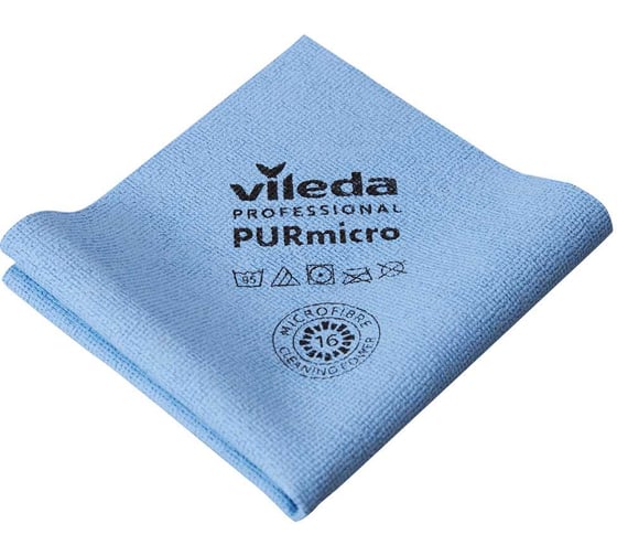 Салфетка Vileda Professional ПУРмикро Актив, синий, 5 шт 174046