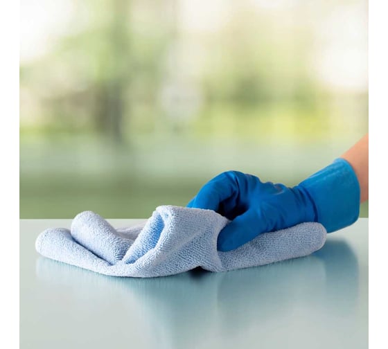 Салфетка Vileda Professional р-МикроТафф Плюс, синий, 5 шт 174192