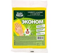 Салфетки универсальные для уборки Master Fresh Эконом, вискоза, 5 шт 276648