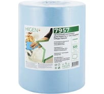 Нетканые салфетки для работы с чистящими средствами в рулоне Higen синие, 290х350 мм, 500 лст 7957