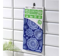 Салфетка для уборки Доляна Индия 29х29 см, 190 гр., цвета МИКС 5321302