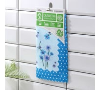 Салфетка для уборки Доляна полевые цветы 29х29 см, 190 гр., цвета МИКС 5321300