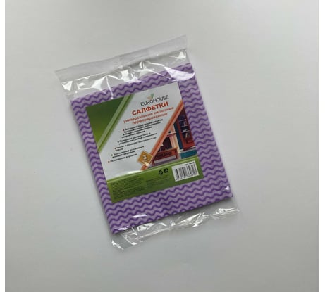 Перфорированные вискозные салфетки EUROHOUSE 34х38 см, 3 шт. 14018