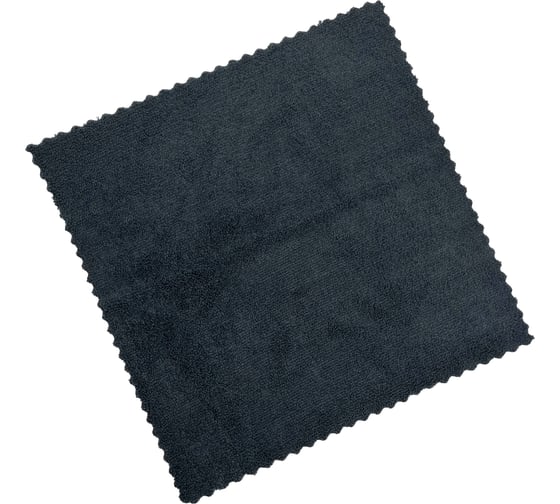 Салфетка из микрофибры EUROHOUSE черная, 30х30см, 10шт, плотность: 250 гр/м2, состав: 80% полиэстер, 20% полиамид 16859