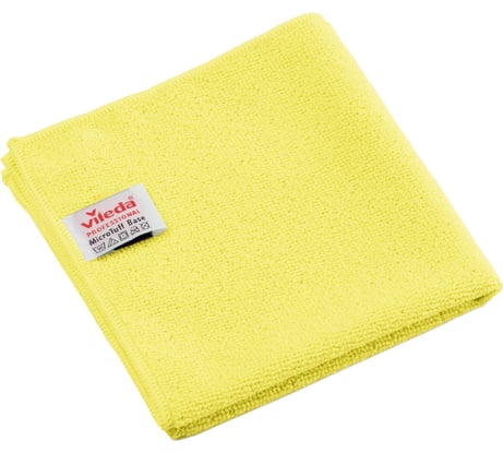 Салфетки VILEDA МикроТафф Бейс, 5шт, микрофибра, желтый, 36х36см, 174182 703620