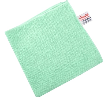 Салфетки VILEDA МикроТафф Бейс, 5шт, микрофибра, зеленый, 36х36см, 174180 703621