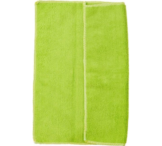Хозяйственная салфетка Комус универсальная, микрофибра, 280 г, 30х30 см, зеленая 905912