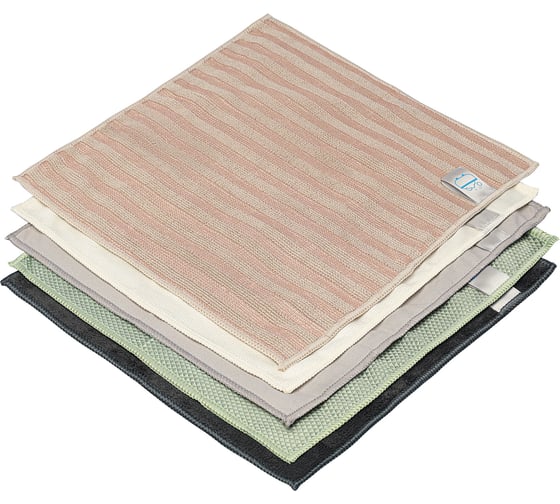 Набор салфеток для комплексной уборки из микрофибры Smart Solutions Cozy Clean, 5 шт. SS0000285 1