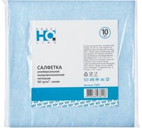 Салфетка нетканая микроволоконная 40х40см, 60 гр/кв.м, 10 шт., синяя HQ profiline 73821