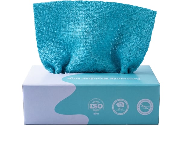 Салфетки из микрофибры KIMRIK SKY BLUE голубой, 20х20 см, 20 шт/упак KG744457